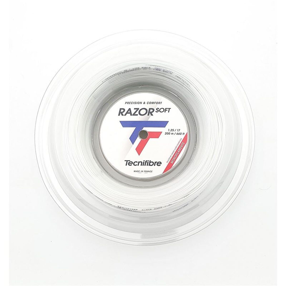 Racket sträng Tecnifibre Razor Soft Vit