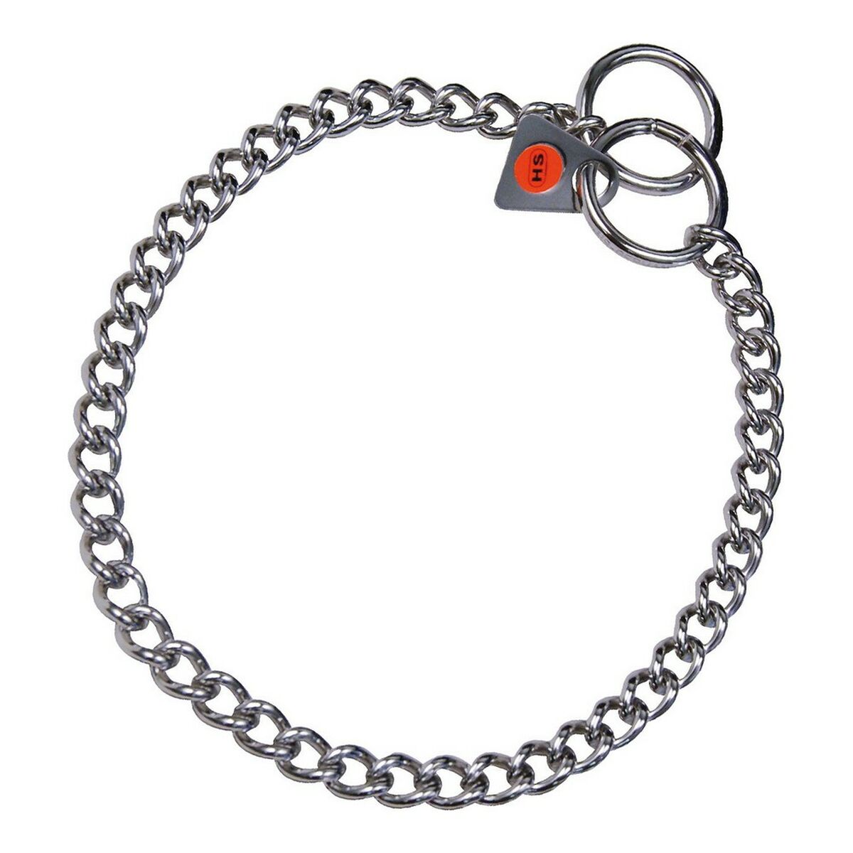 Hundhalsband Hs Sprenger Silvrig 2 mm Länkar Vriden (60 cm)