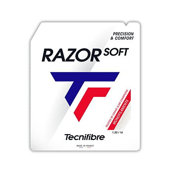 Racket sträng Tecnifibre Razor Soft Vit