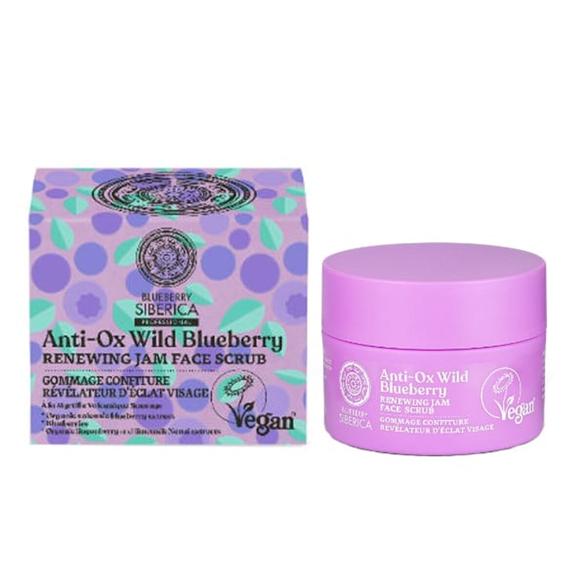 Ansiktsskrubb Natura Siberica ANTI-OX WILD BLUEBERRY 50 ml