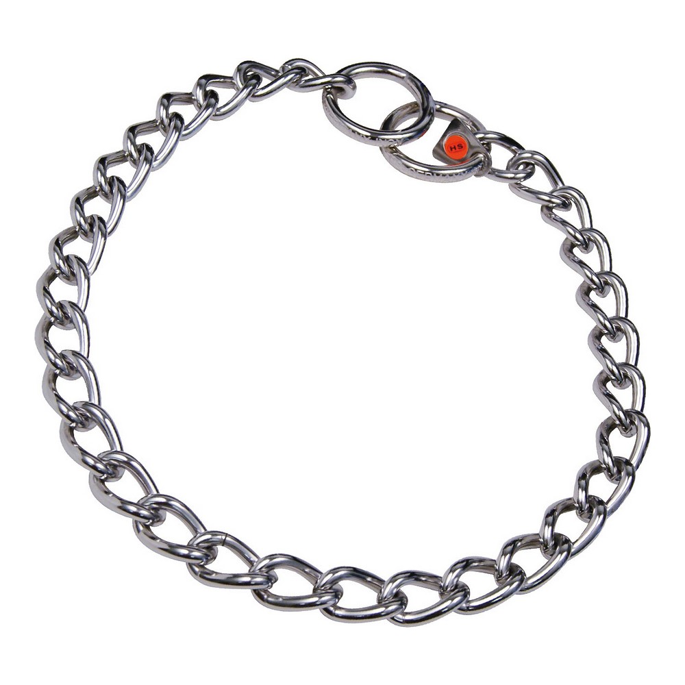 Hundhalsband Hs Sprenger Silvrig 4 mm Länkar Vriden (55 cm)