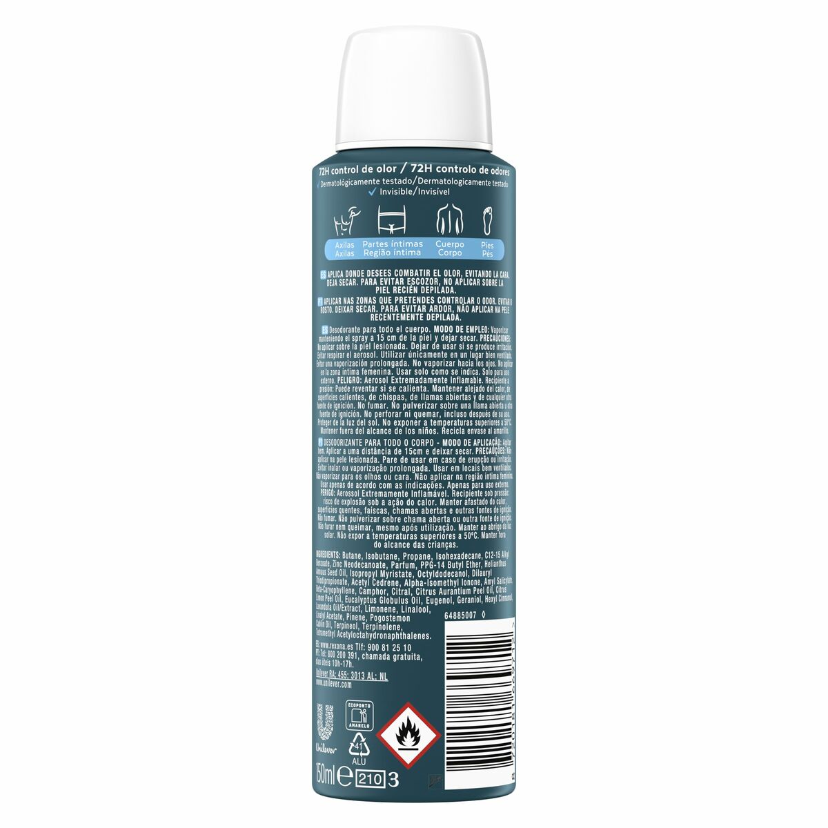 Deodorantspray Rexona 5743 150 ml - 3