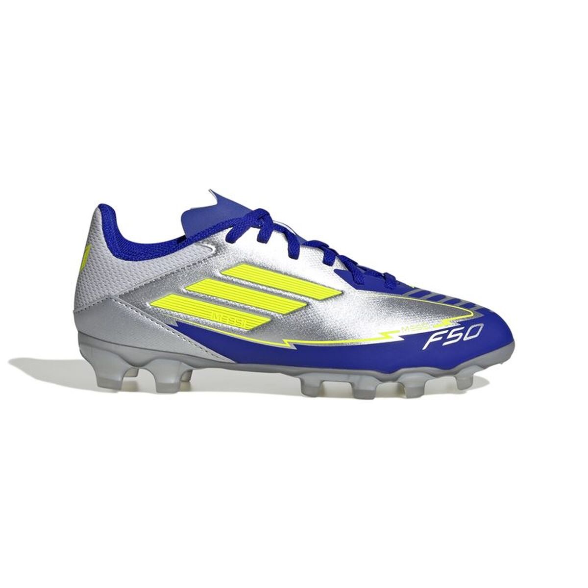 Fotbollsskor för barn Adidas F50 League Mg Messi Silvrig