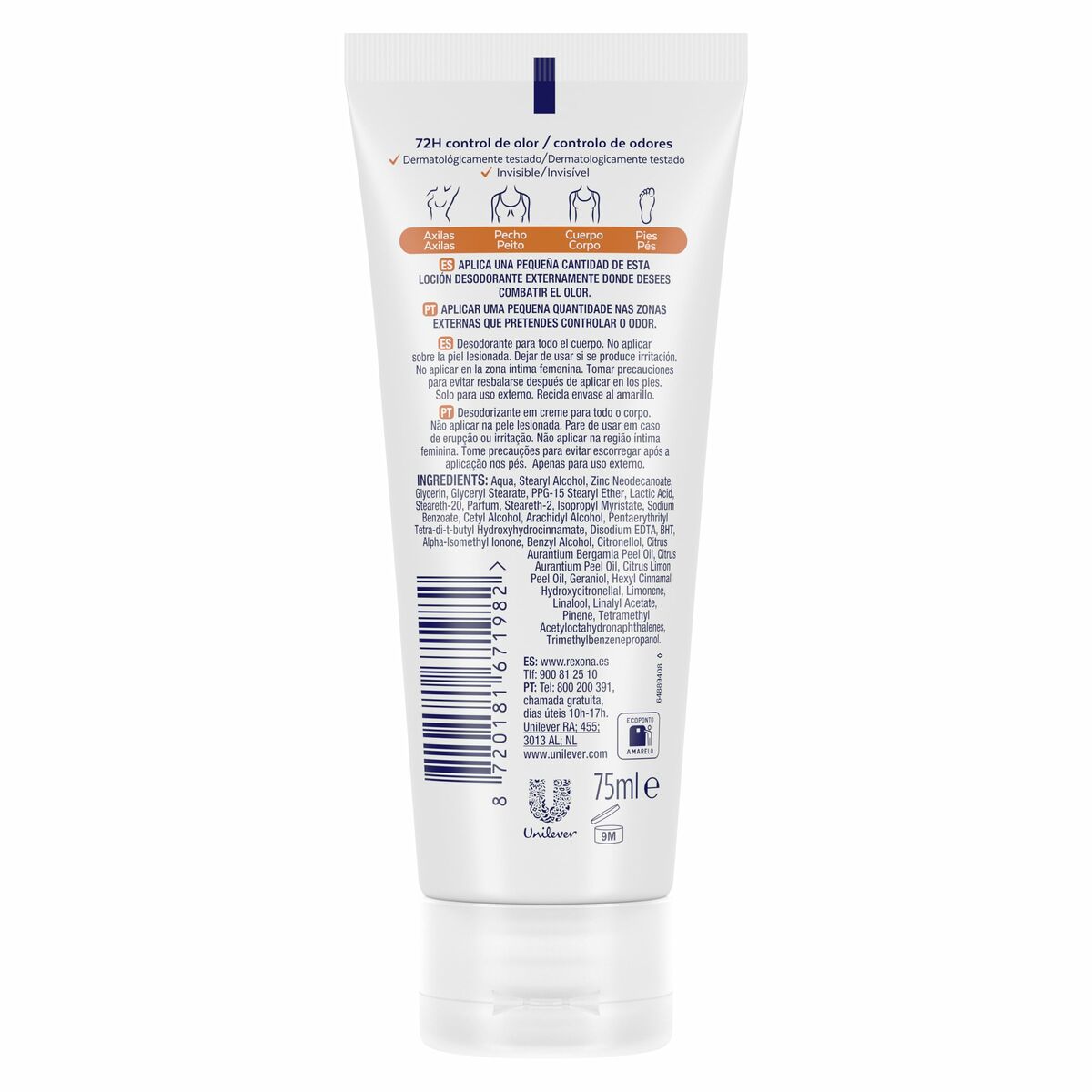 Deodorantkräm Rexona FRESH CITRUS 75 ml - 3