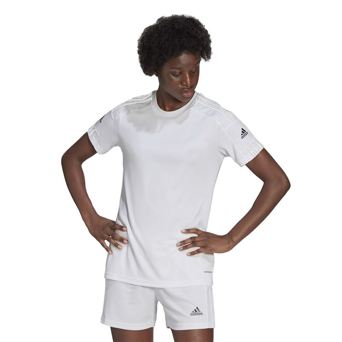T-shirt med kortärm Dam Adidas GN5759 Vit (S) - 2