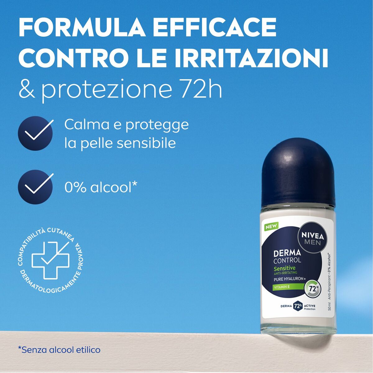 Roll-on deodorant Nivea DERMA CONTROL SENSITIVE 50 ml - 3
