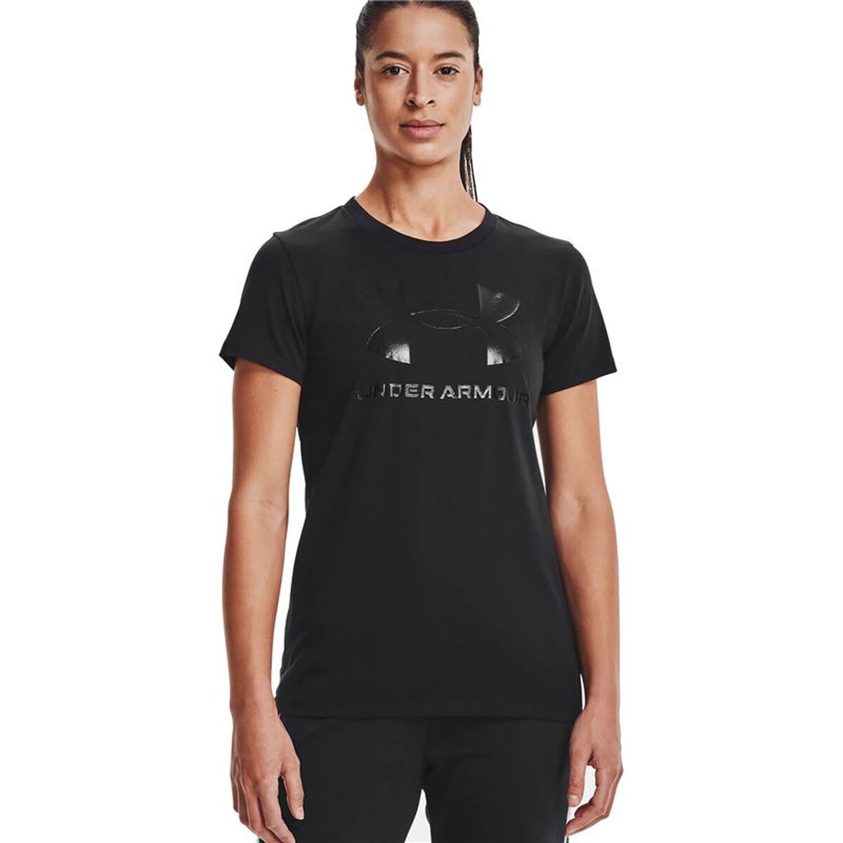 T-shirt med kortärm Dam Under Armour 1356305-002 Svart (XL)