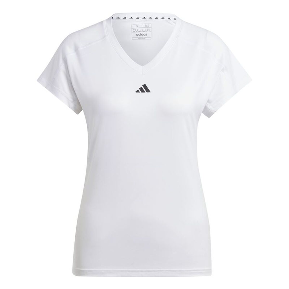 T-shirt med kortärm Dam Adidas Essentials Minimal Vit Fitness