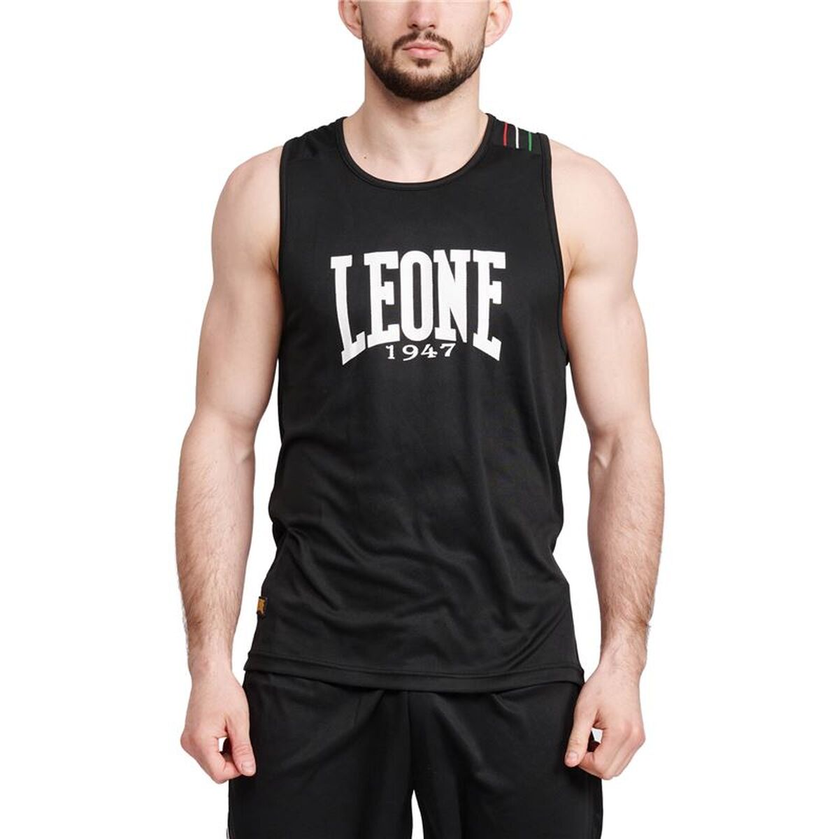 T-shirt med kortärm Unisex Leone 1947 AB226-01 Svart (S)