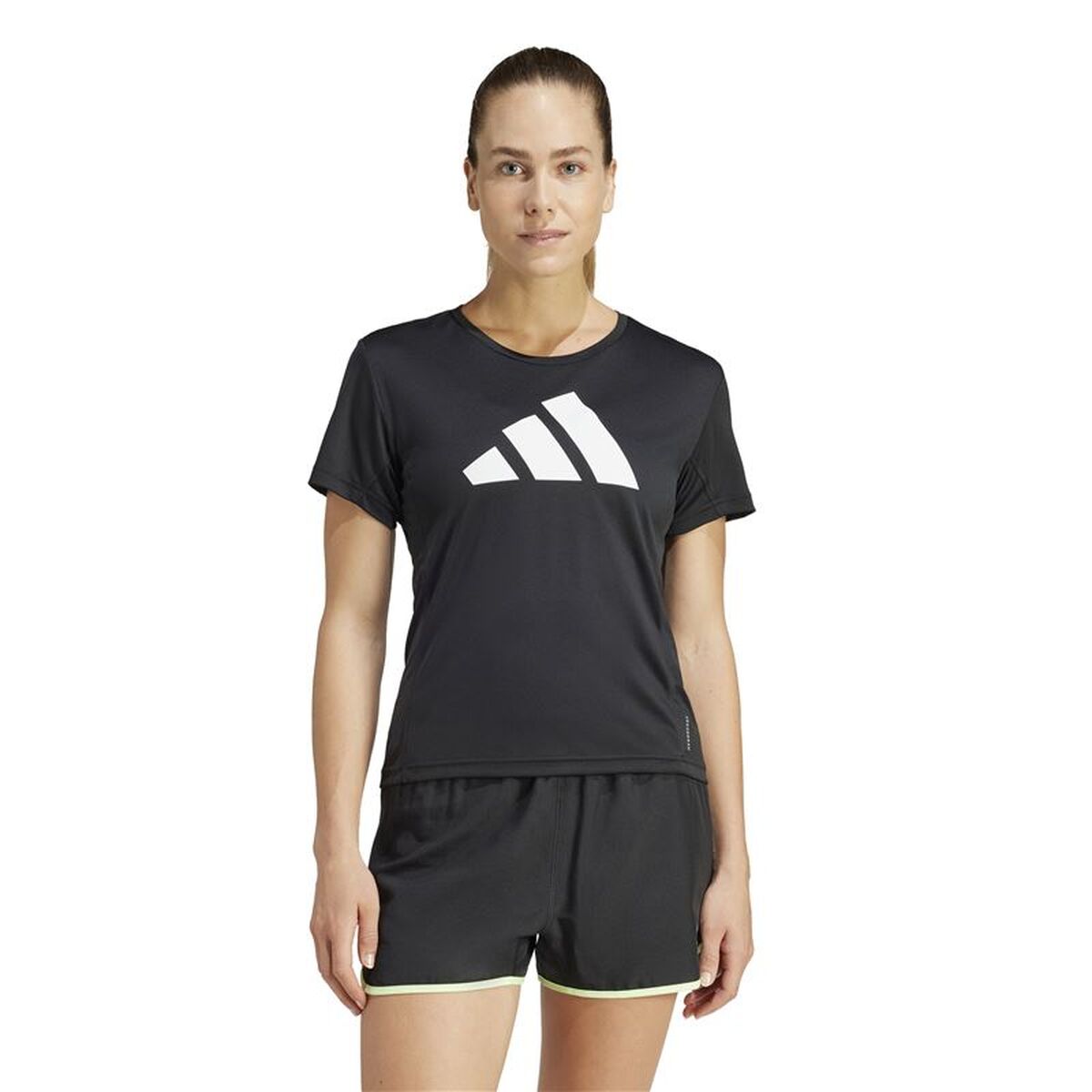 T-shirt med kortärm Dam Adidas IL7227 Svart (XS) - 2