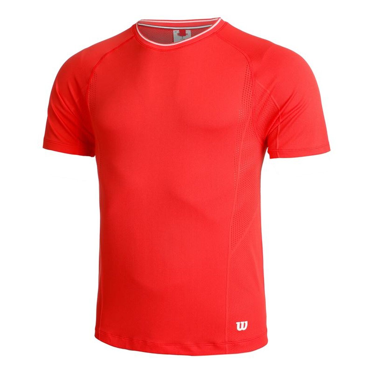 T-shirt med kortärm Herr Wilson Wilson Team Seamless Crew Röd Padel
