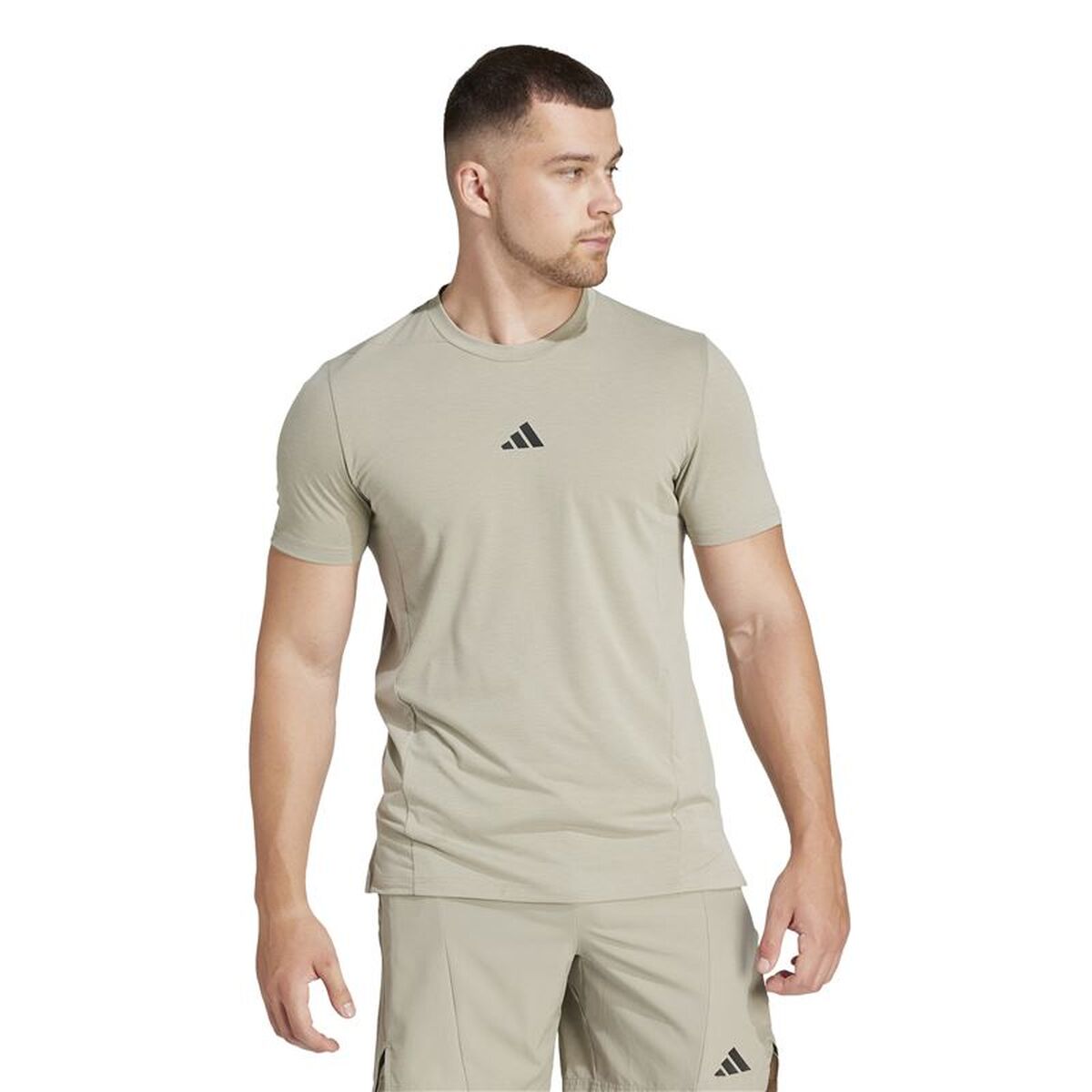 T-shirt med kortärm Herr Adidas Essentials D4T Grå - 2