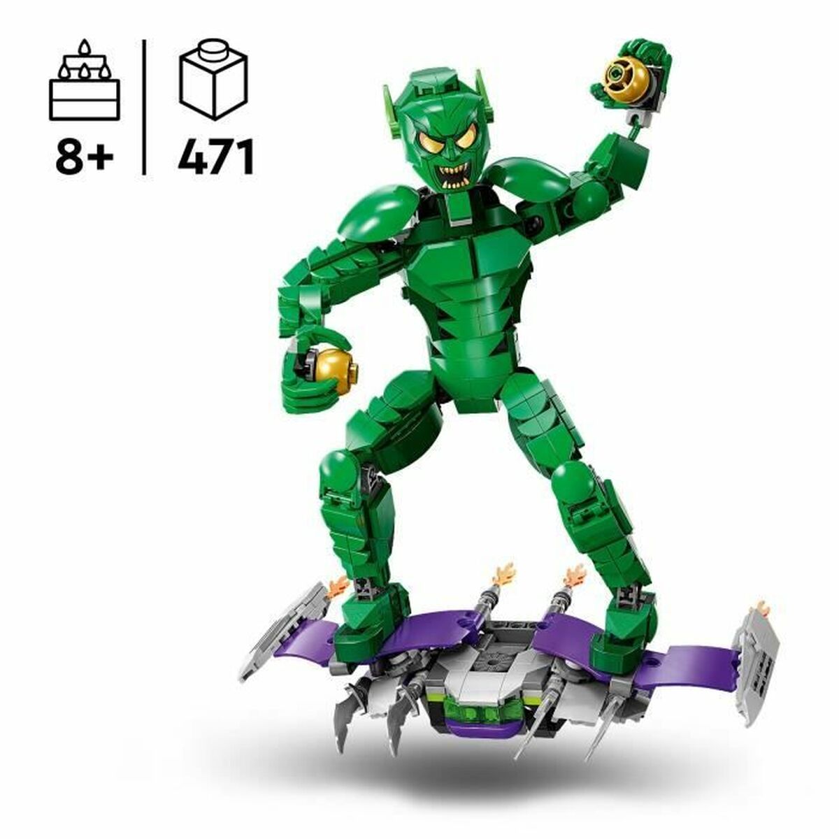 Byggsats Lego 76284 Green Goblin Multicolour 471 Delar - 2