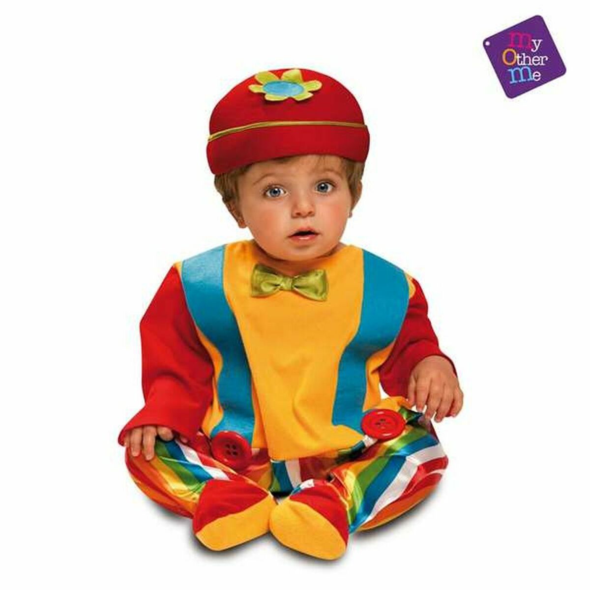 Maskeraddräkt bebis Clown 7-12 månader - 2