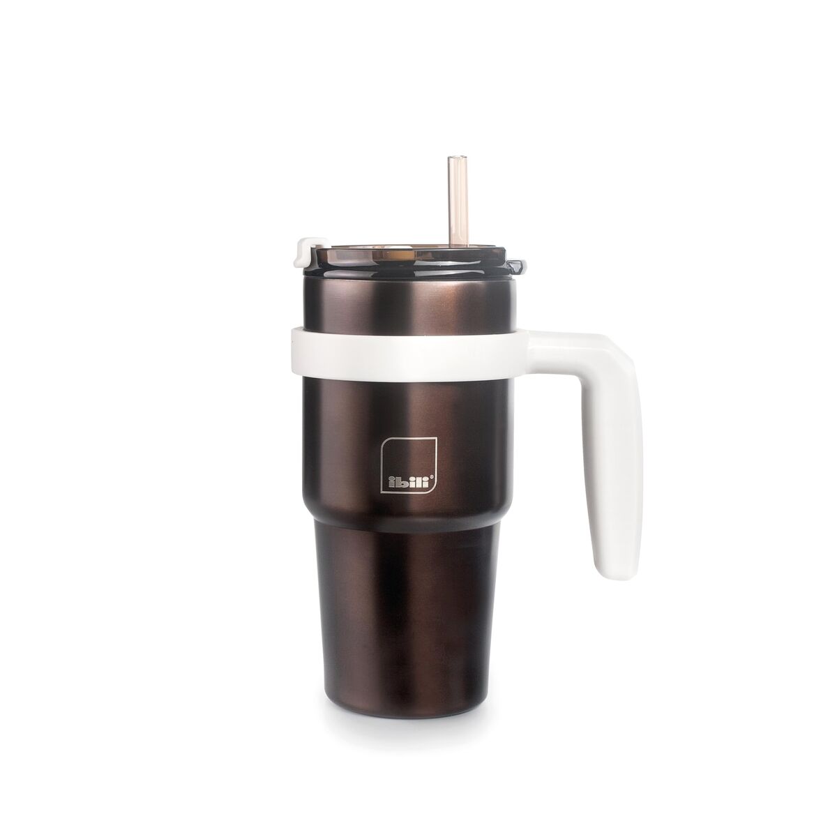 Mugg med handtag Ibili 669005 Grå Rostfritt stål - 2