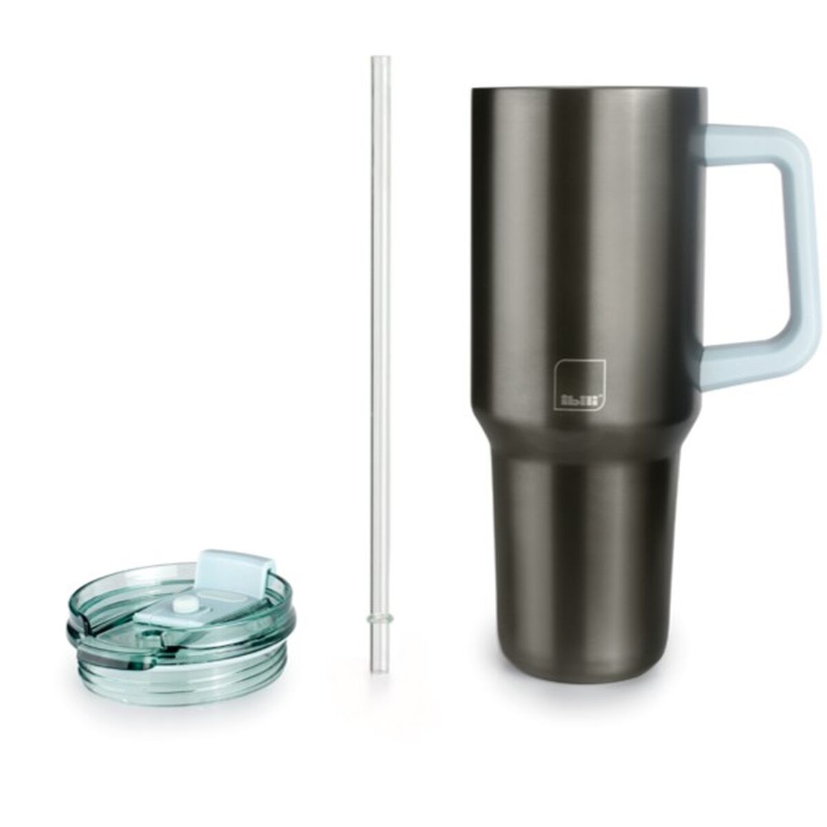 Mugg med handtag Ibili 669009 Grön Rostfritt stål 900 ml