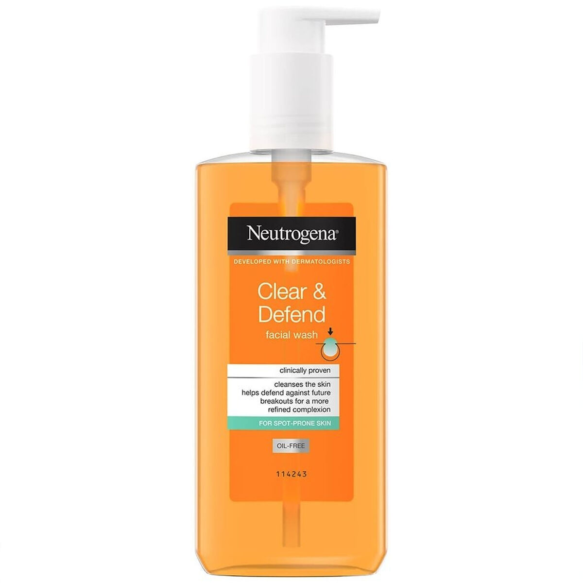 Rengörande ansiktsgel Neutrogena GRANITOS PERSISTENTES 200 ml
