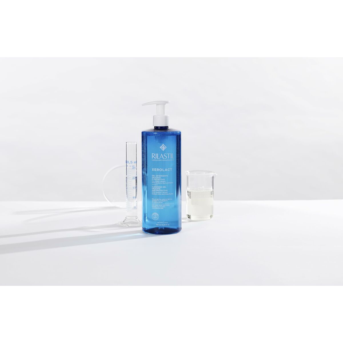Rengörande ansiktsgel Rilastil XEROLACT 750 ml - 3