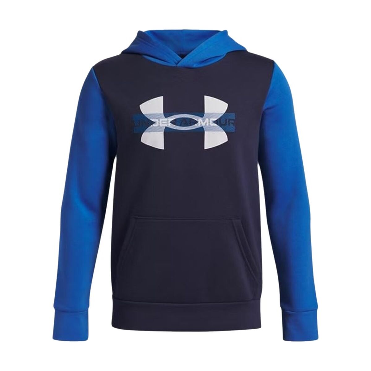 Luvtröja, Flickor Under Armour Rival Flc Cblck Grphc Hd Blå