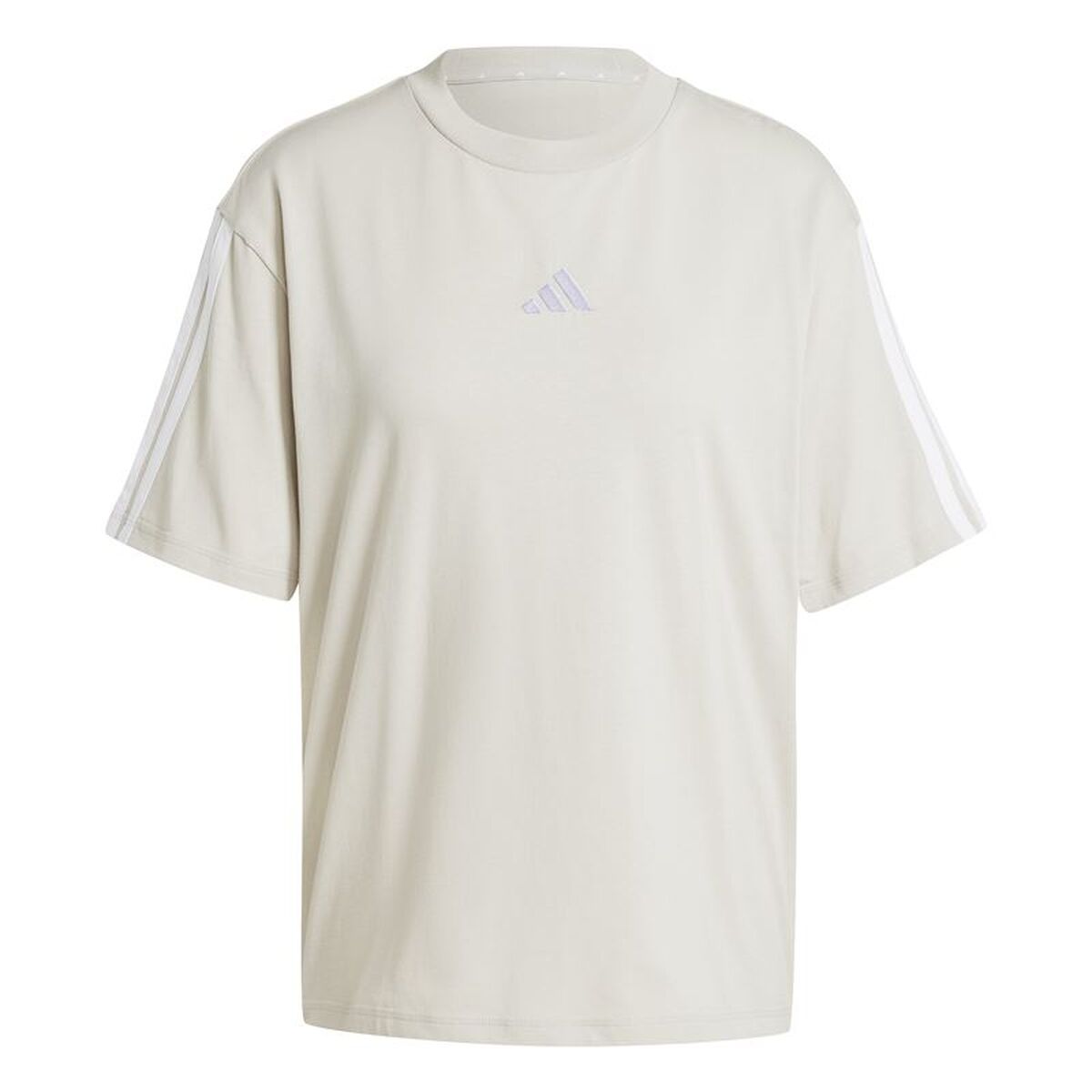 T-shirt med kortärm Dam Adidas Beige