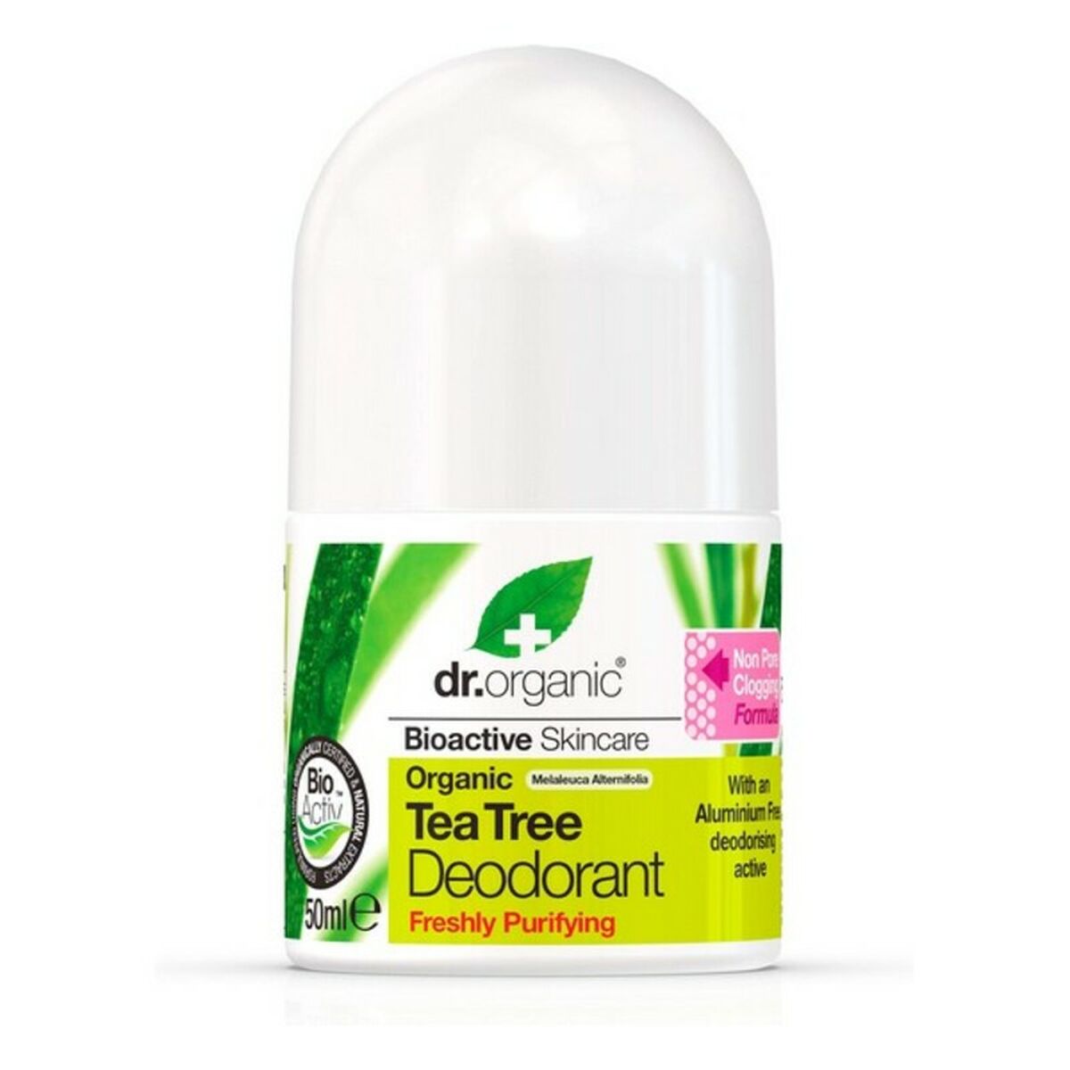 Roll-on deodorant Dr.Organic DR00145 50 ml Tea tree