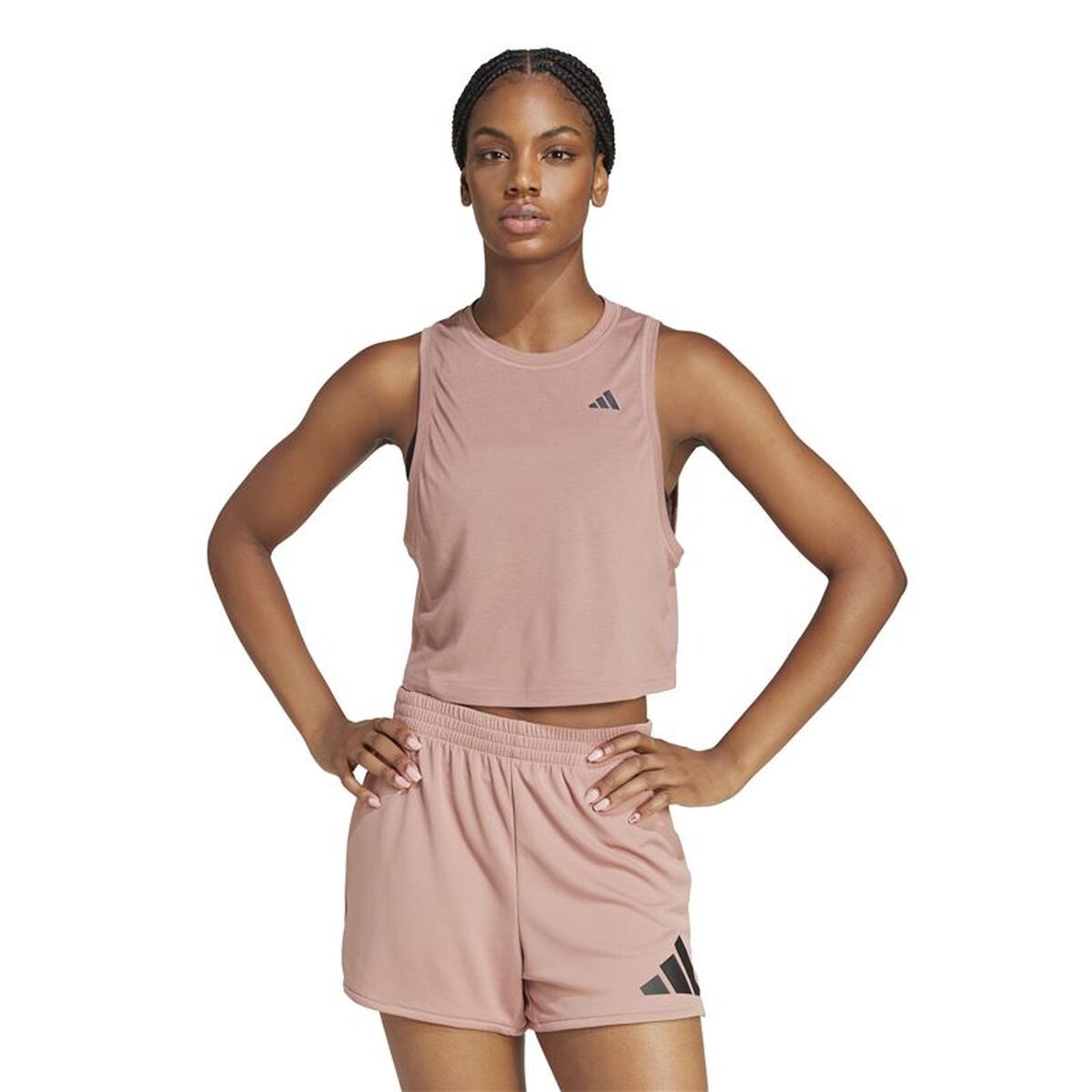 Ärmlös sporttröja Dam Adidas Purpur Fitness - 2