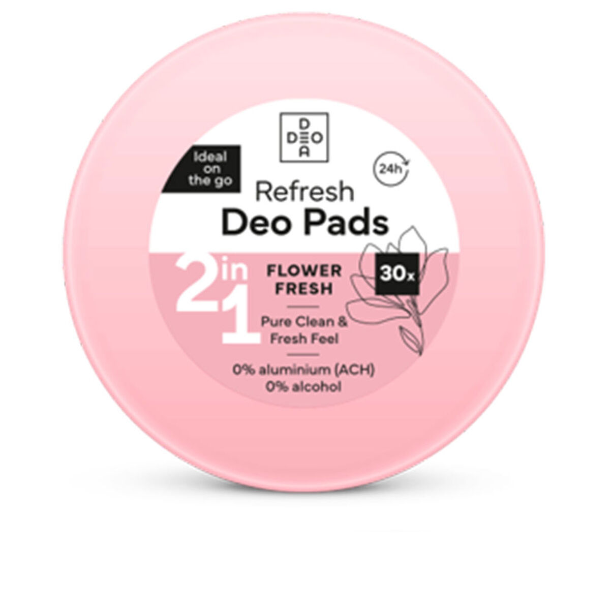 Deodorant Deodea DEO PADS Flower Fresh (30 antal)