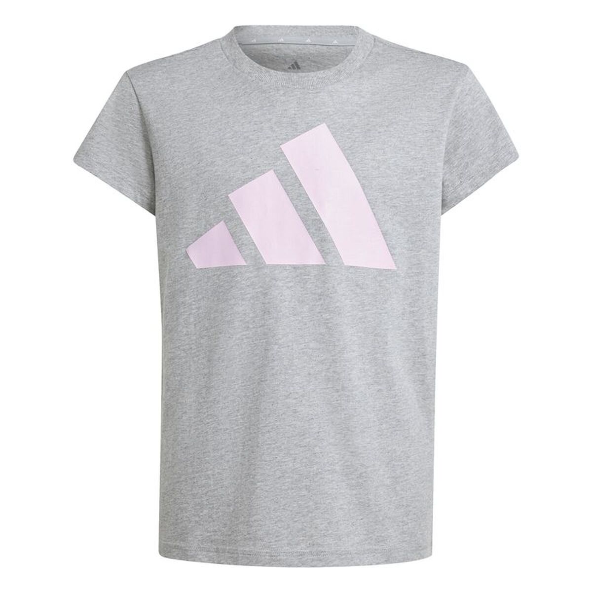 Barn T-shirt med kortärm Adidas JC9626 Ljusgrå