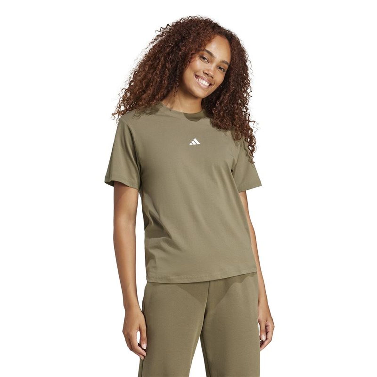 T-shirt med kortärm Dam Adidas Sl Sj Oliv - 2