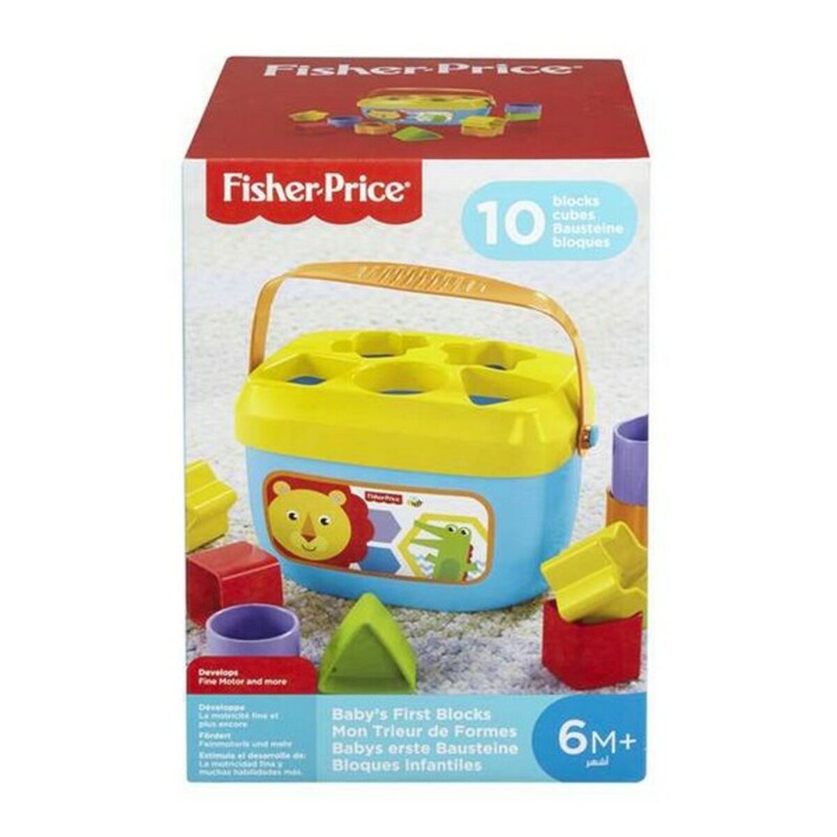Korg med byggklossar Mattel FFC84 10 pcs - 2