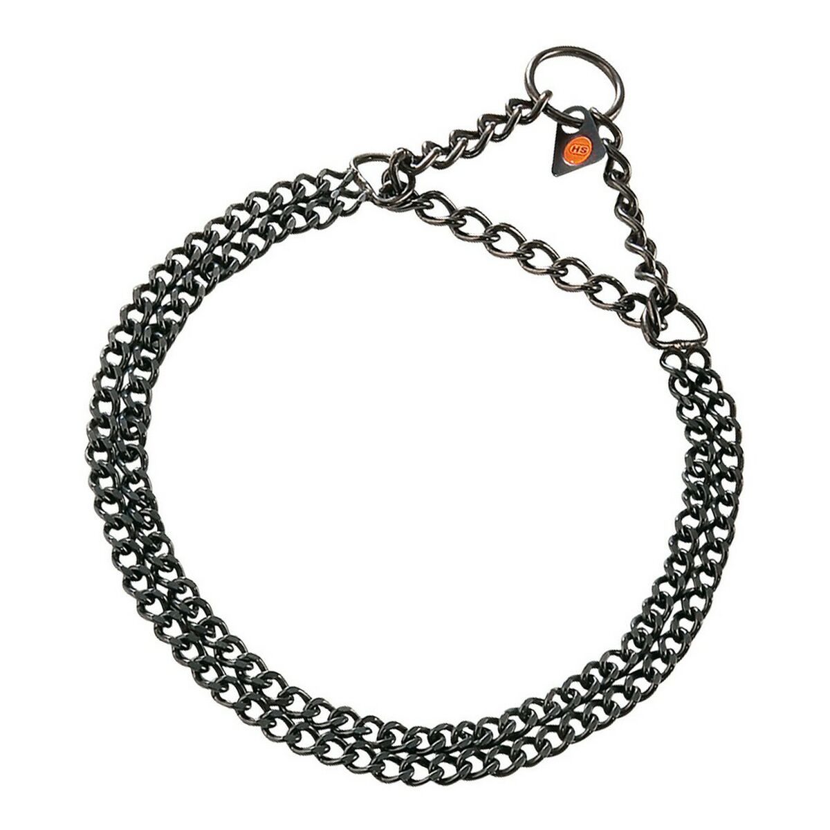 Hundhalsband Hs Sprenger Svart 2 mm Double Länkar (60 cm)