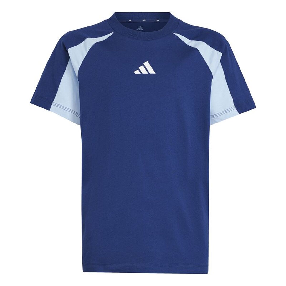 Barn T-shirt med kortärm Adidas JD0060 Blå