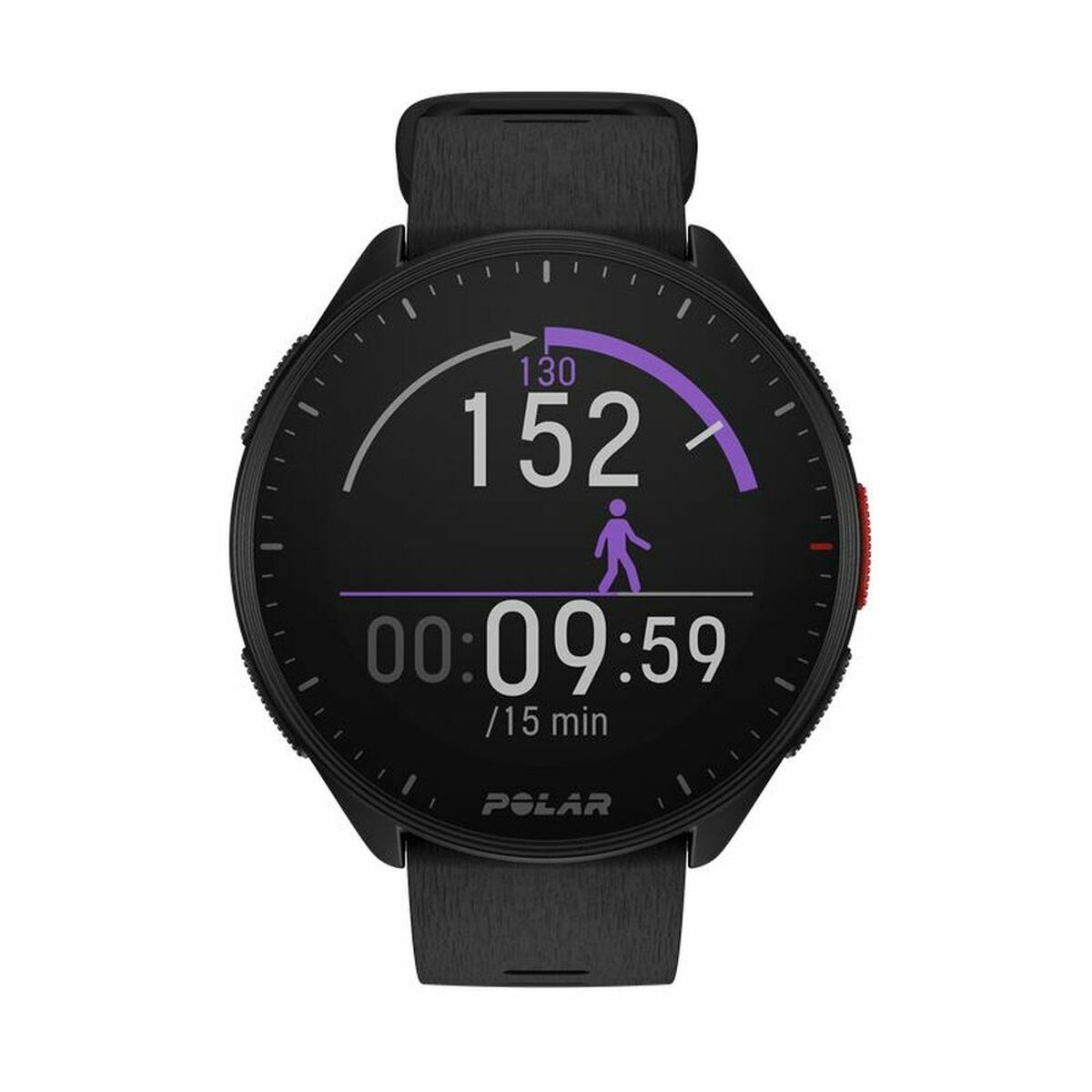 Smartwatch med stegräknare Polar Svart 1,2" Ø 45 mm - 2