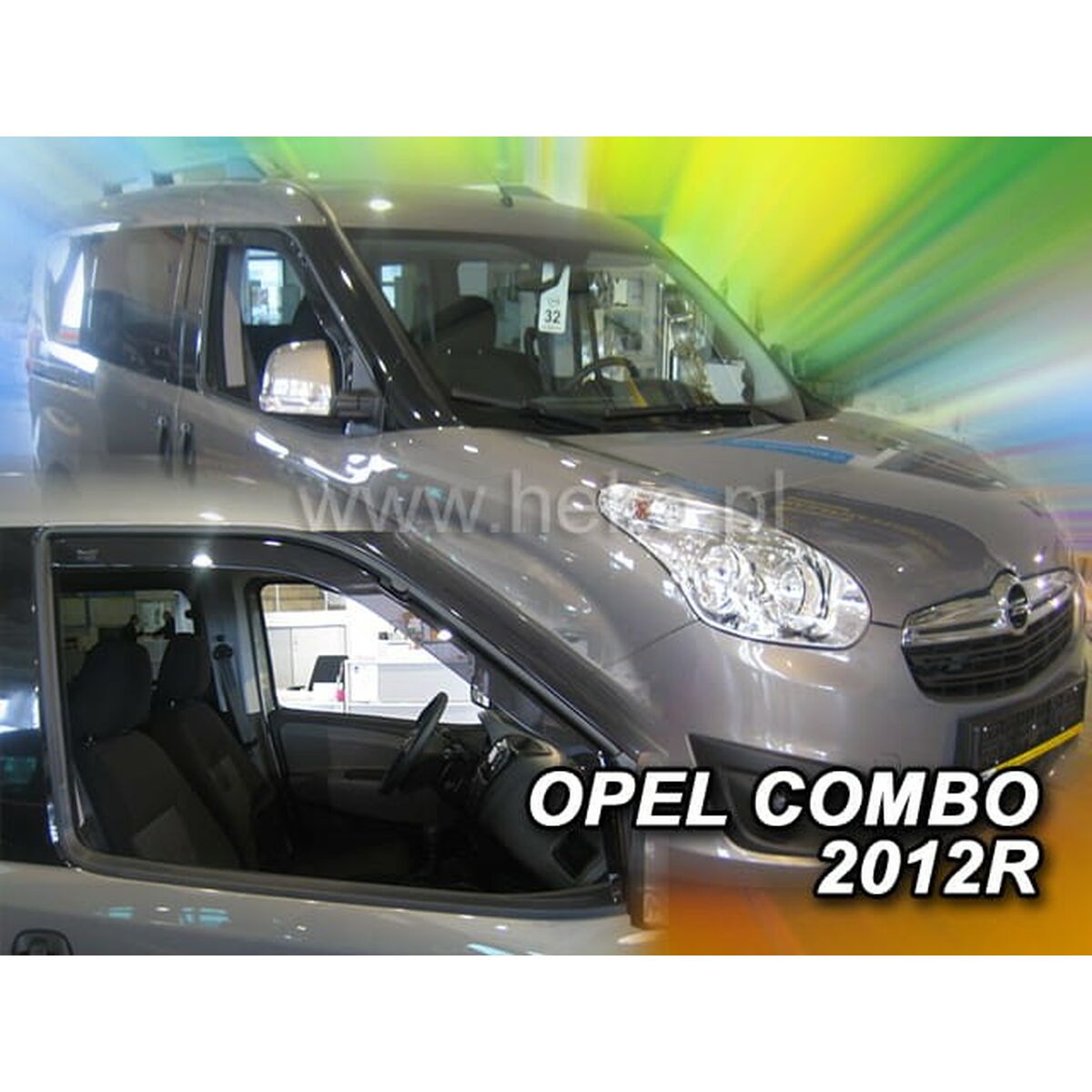 Vindavvisare HEKO HO15166 FIAT DOBLO II Frontal 2 Delar - 2