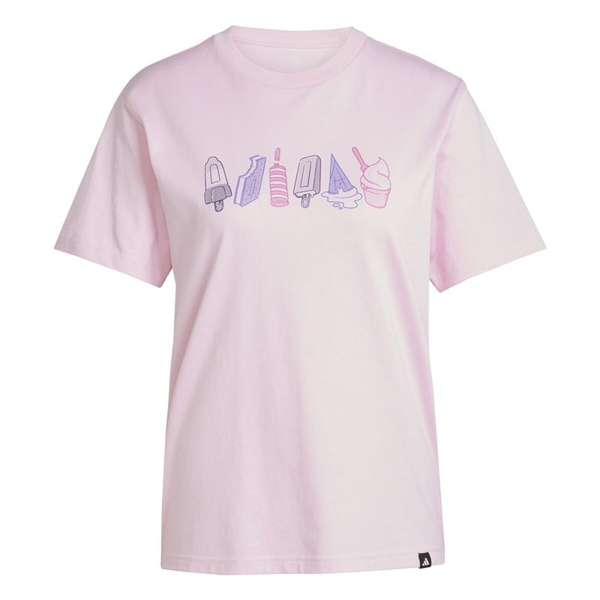 T-shirt med kortärm Dam Adidas Rosa