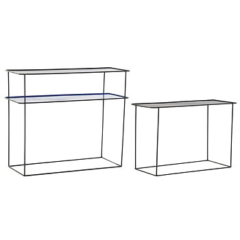 Möbelpaket DKD Home Decor Blå Svart 70 x 27 x 45 cm 40 x 27 x 45 cm 80 x 27 x 65 cm 80 x 27,5 x 65 cm