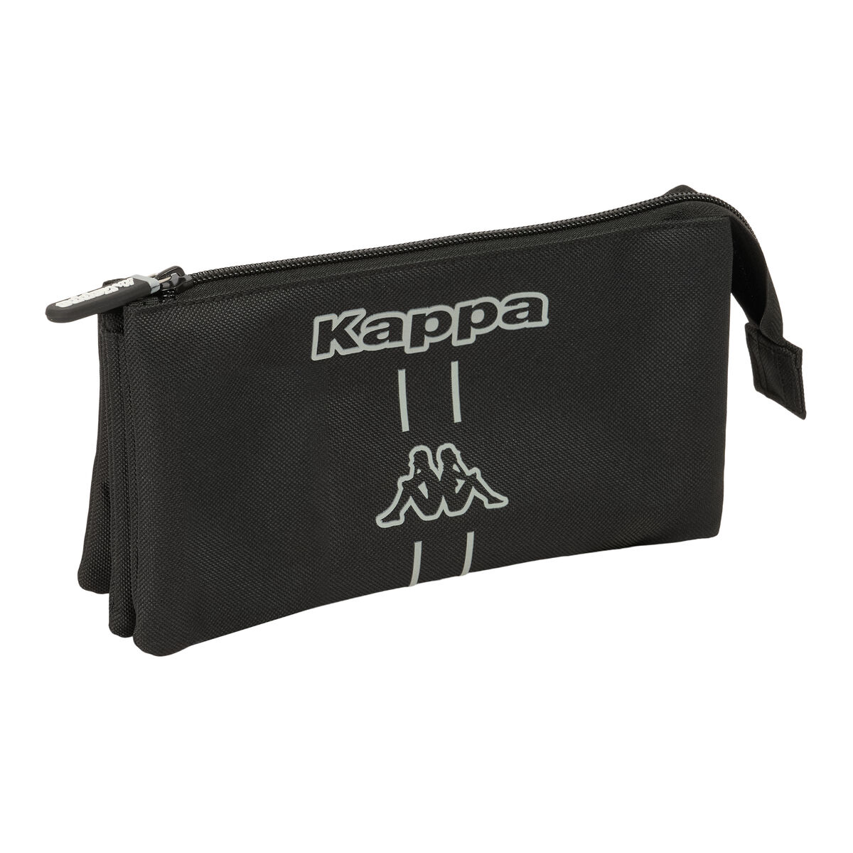 Tredubbel Carry-all Kappa Dark Svart 22 x 12 x 3 cm