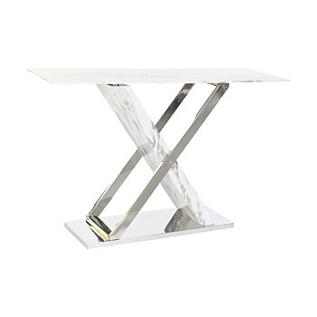 Mottagare DKD Home Decor Vit Grå Silvrig 120 x 40 x 75 cm