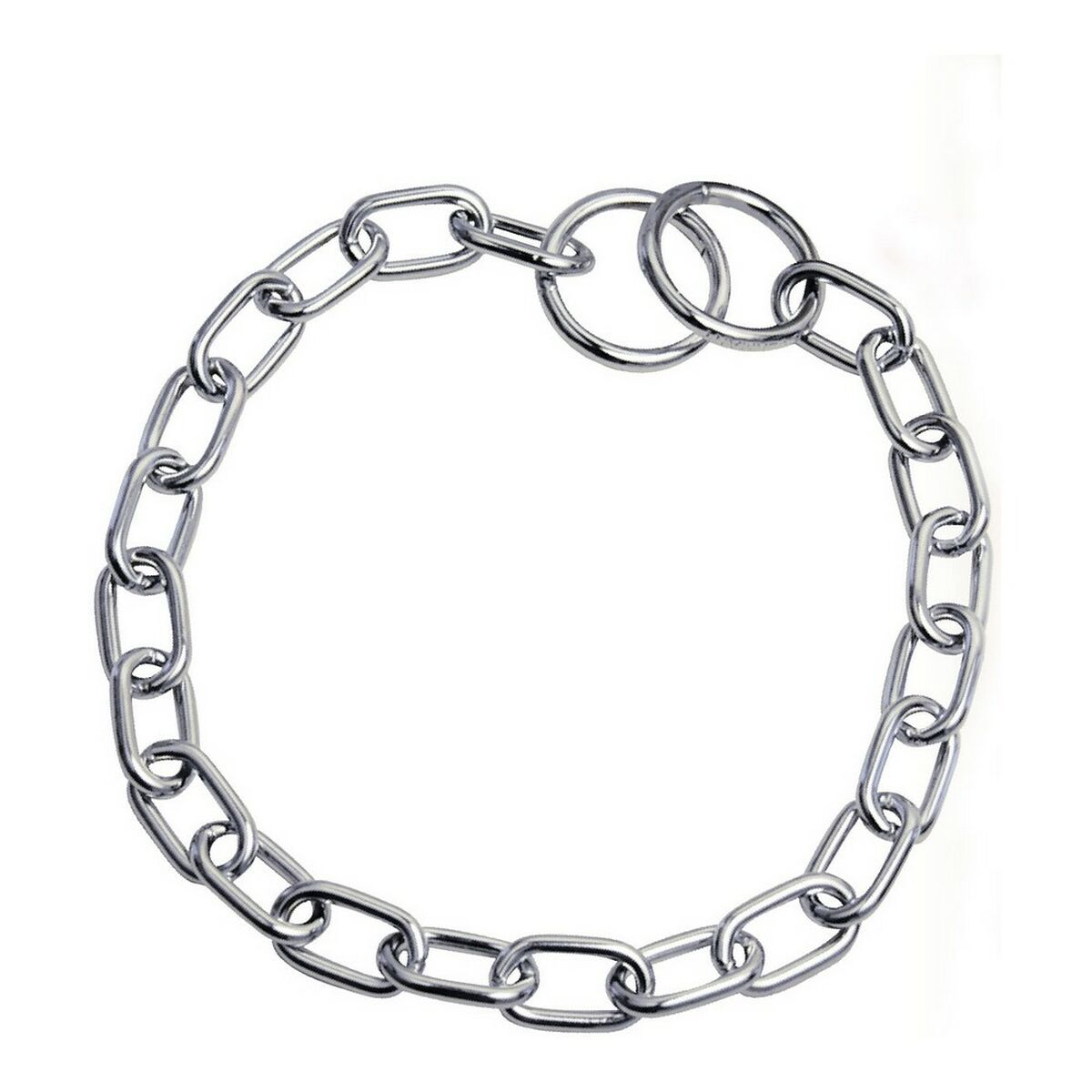 Hundhalsband Hs Sprenger Silvrig 3,4 mm Länkar Kort (60 cm)