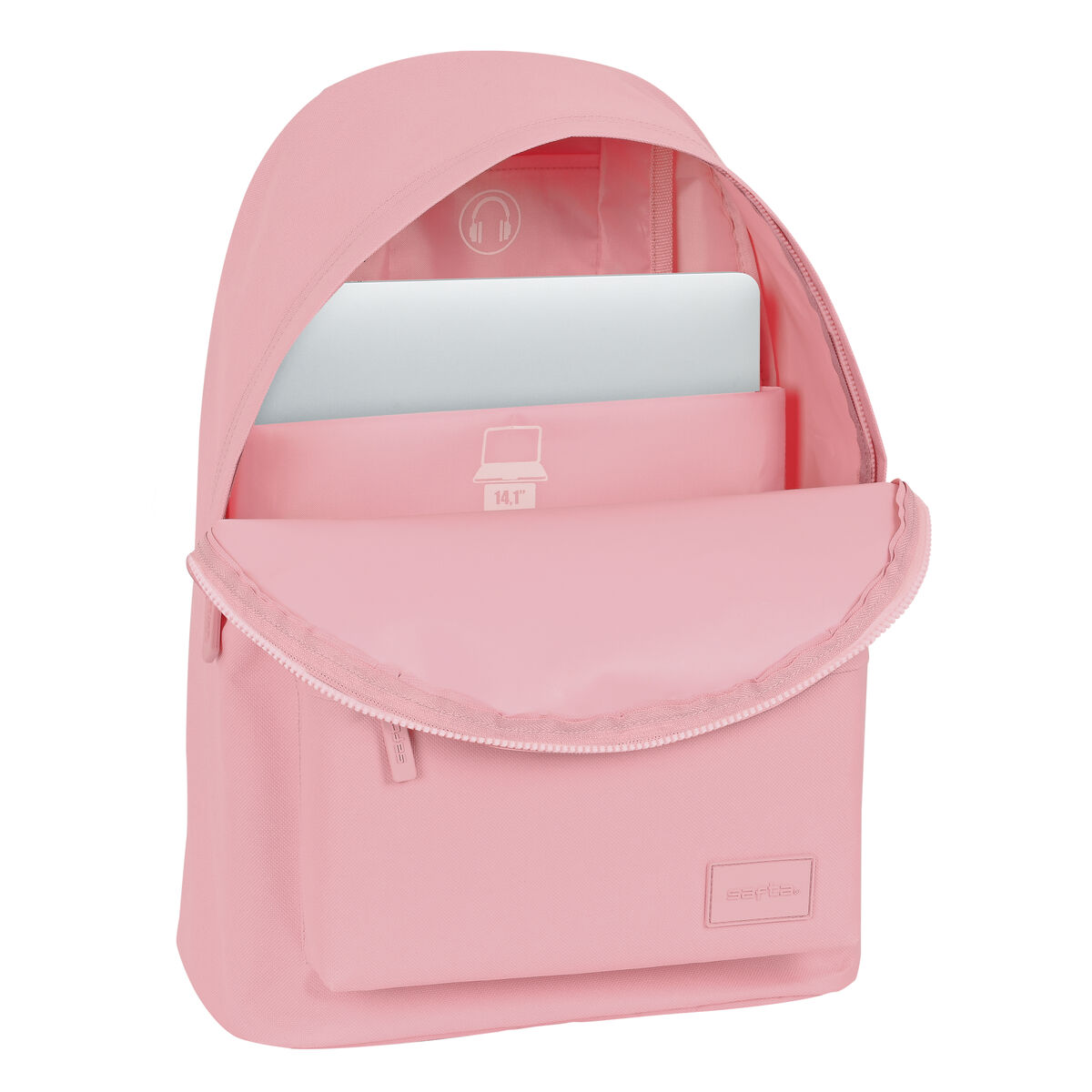 Skolryggsäck Safta   31 x 41 x 16 cm Rosa - 3
