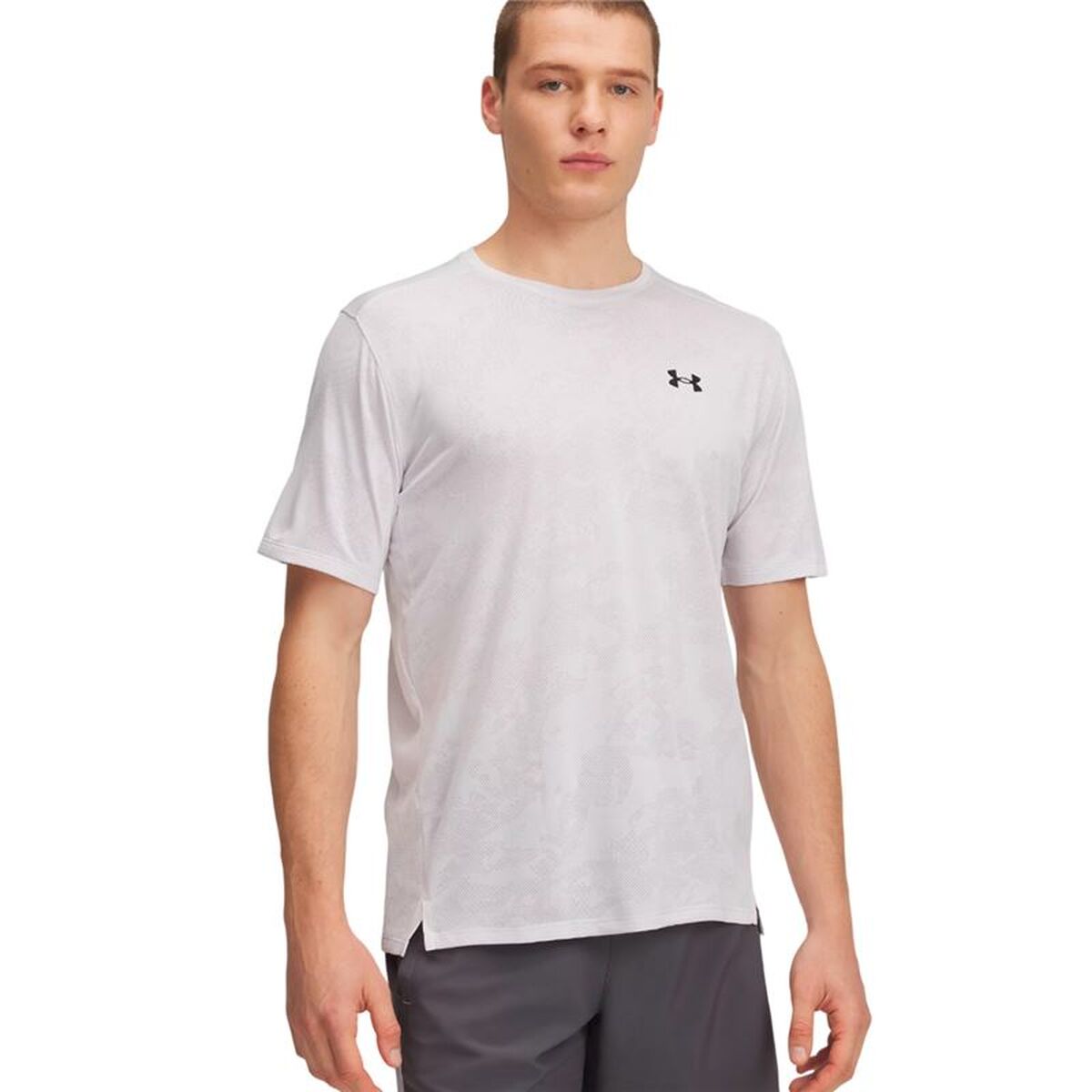 T-shirt med kortärm Herr Under Armour Tech Ljusgrå