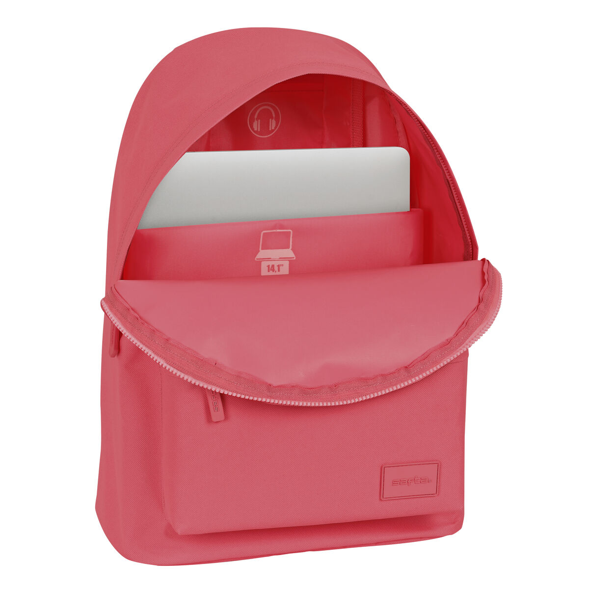 Skolryggsäck Safta Marsala 31 x 41 x 16 cm Rödbrun - 3