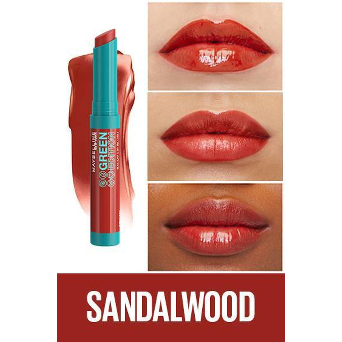 Färgat cerat Maybelline Green Edition Nº 10-Sandalwood 1,7 g - 2