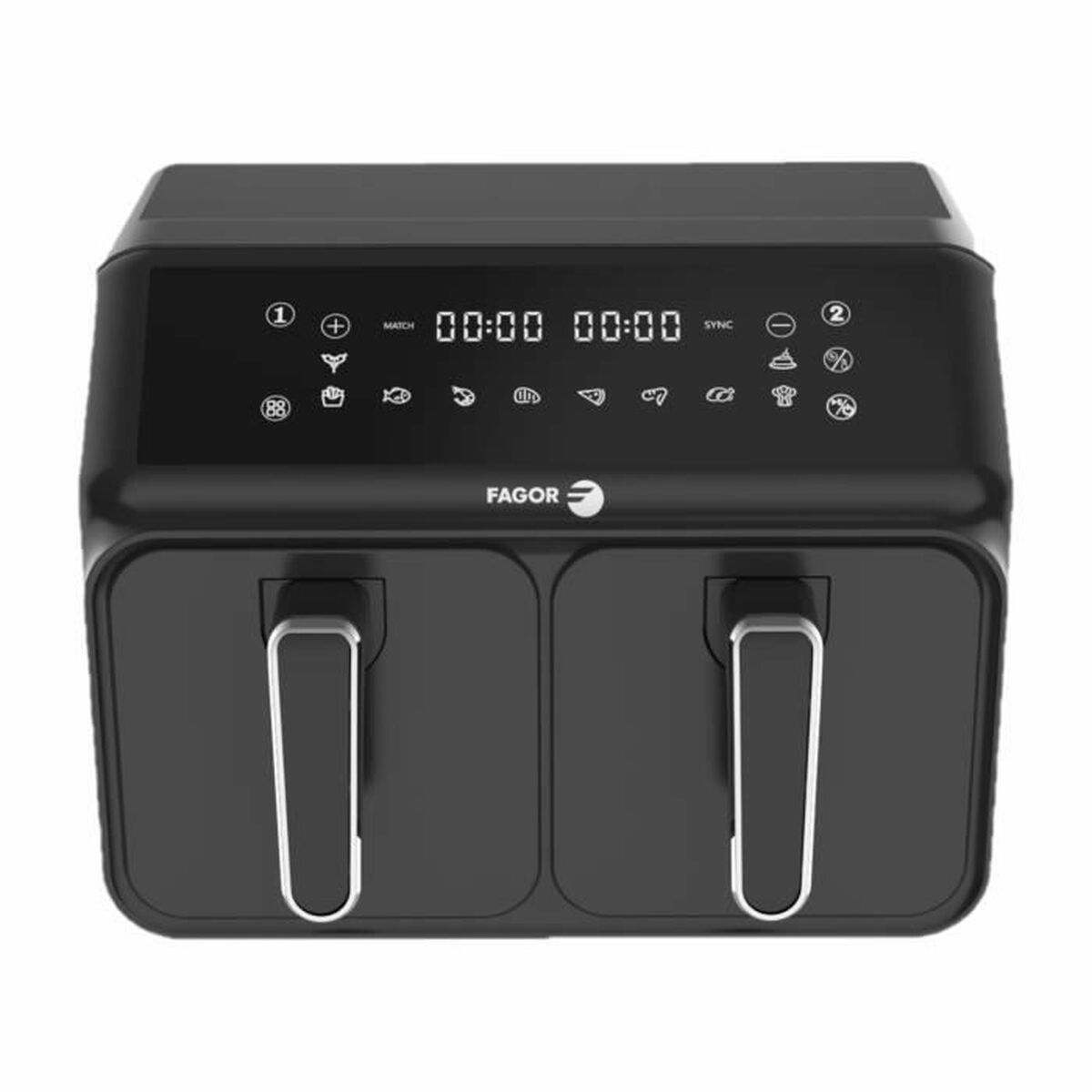 Luftfritös Fagor FG2X4L Svart noir 2200 W 8 L