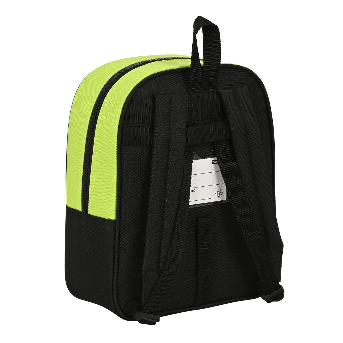 Skolryggsäck Real Betis Balompié Svart Lime 22 x 27 x 10 cm - 2