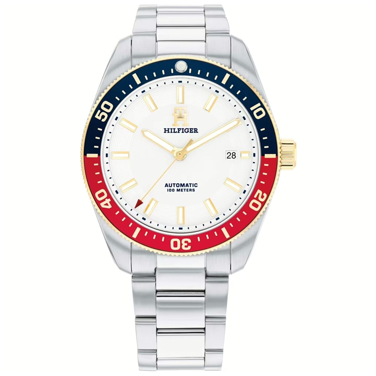 Herrklocka Tommy Hilfiger TH85 Vit Silvrig (Ø 40 mm)