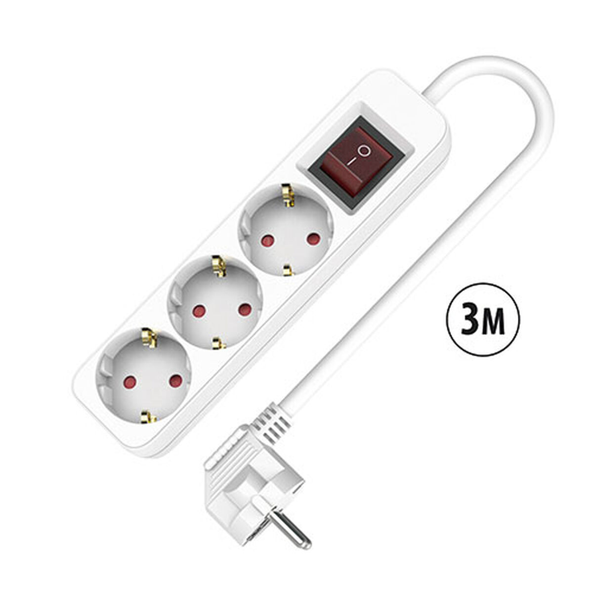 Grenuttag TM Electron TMUAD533S Vit 3680 W (3 m)