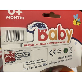 Mjuk skallra Reig Giraff 20 cm