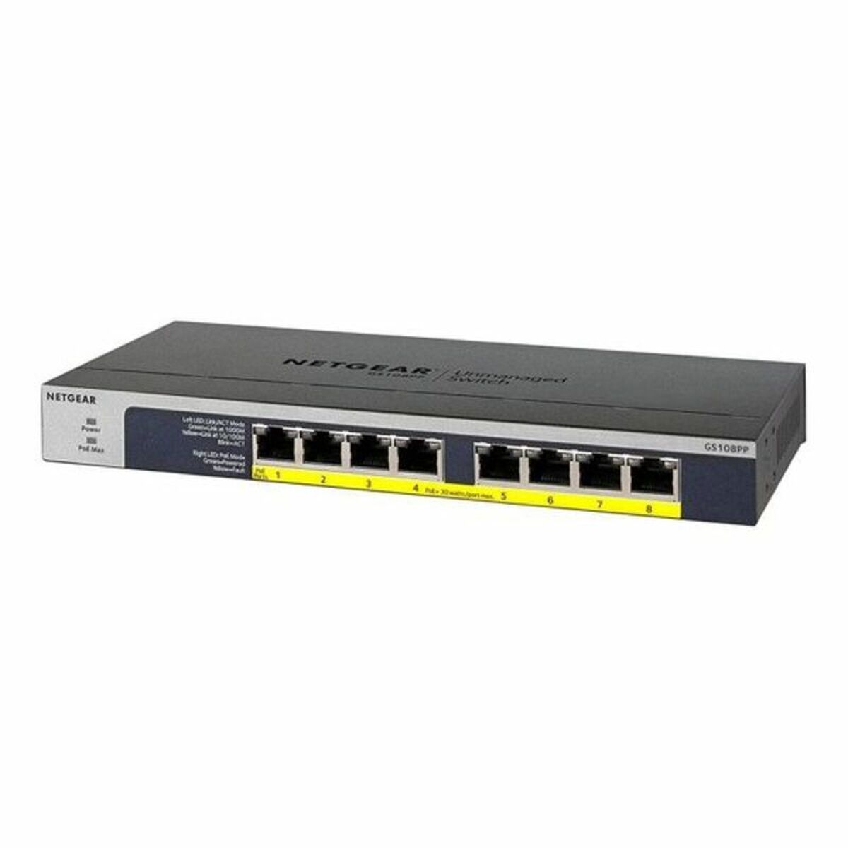Kopplingsskåp Netgear GS108PP-100EUS 16 Gbps - 3