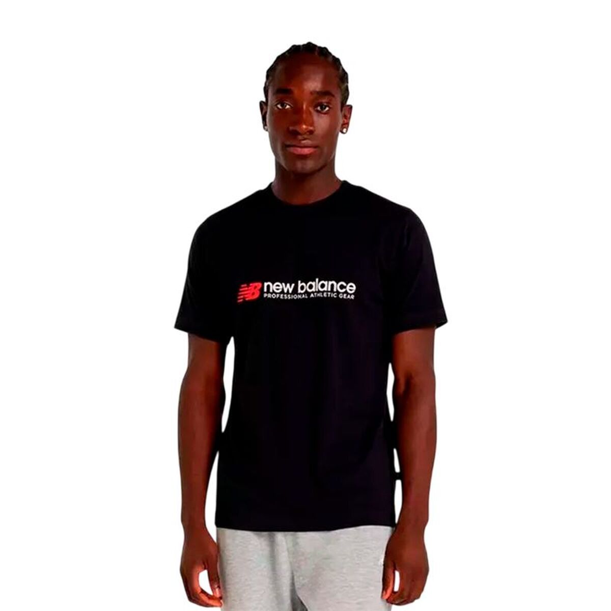 T-shirt med kortärm Herr New Balance MT51933_BK Svart (XL)